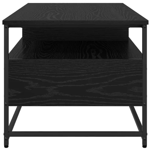  Dohányzóasztal fiókkal Musta tammi 100 x 51 x 45 cm Faanyag