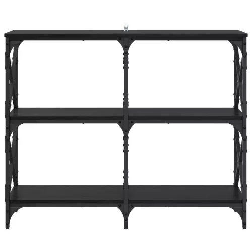  Konzolasztal Fekete tölgy 100 x 28 x 80,5 cm Faanyag