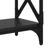  Konzolasztal Fekete tölgy 100 x 28 x 80,5 cm Faanyag