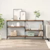  Konzolasztal polcokkal Öreg fa 150 x 29 x 76,5 cm Faanyag