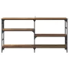  Konzolasztal polcokkal Öreg fa 150 x 29 x 76,5 cm Faanyag