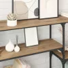  Konzolasztal polcokkal Artisan tölgy 150 x 29 x 76,5 cm Faanyag