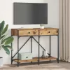  Konzolasztal fiókkal Öreg fa 100 x 39 x 78,5 cm Faanyag