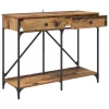  Konzolasztal fiókkal Öreg fa 100 x 39 x 78,5 cm Faanyag