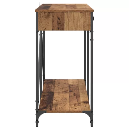  Konzolasztal fiókkal Öreg fa 100 x 39 x 78,5 cm Faanyag
