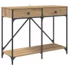  Konzolasztal fiókkal Artisan tölgy 100 x 39 x 78,5 cm Faanyag