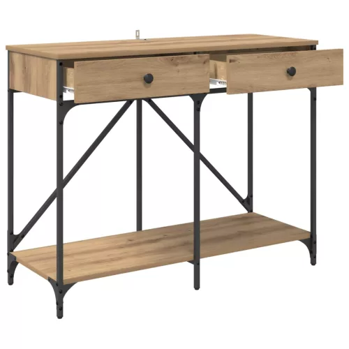  Konzolasztal fiókkal Artisan tölgy 100 x 39 x 78,5 cm Faanyag
