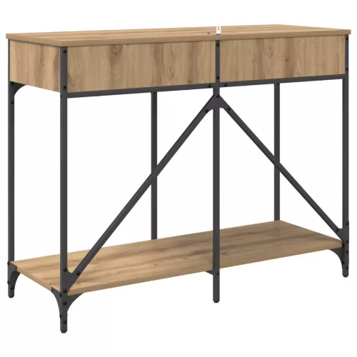  Konzolasztal fiókkal Artisan tölgy 100 x 39 x 78,5 cm Faanyag