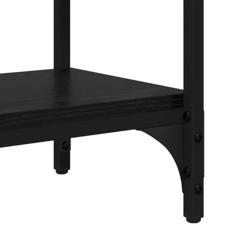  Konzolasztal fiókkal Fekete tölgy 100 x 39 x 78,5 cm Faanyag