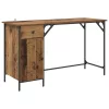  Számítógépes asztal fiókkal Öreg fa 131 x 48 x 75 cm Faanyag