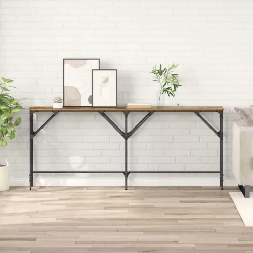  Konzolasztal Öreg fa 180 x 30 x 75 cm Faanyag