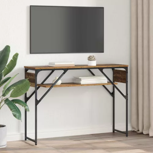  Konzolasztal Öreg fa 105x30x75cm Faanyag
