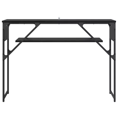  Konzolasztal Fekete tölgy 105x30x75cm Faanyag