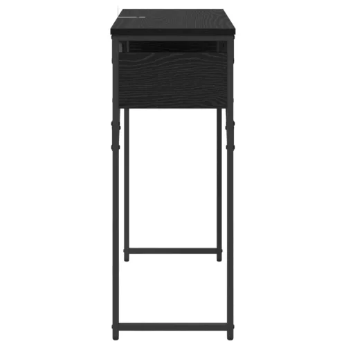  Konzolasztal Fekete tölgy 75x30x75cm Faanyag