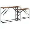  Konzolasztal 2 pcs Öreg fa 100 x 28 x 75 cm Faanyag