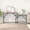  Konzolasztal 2 pcs Artisan tölgy 100 x 28 x 75 cm Faanyag