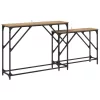  Konzolasztal 2 pcs Artisan tölgy 100 x 28 x 75 cm Faanyag