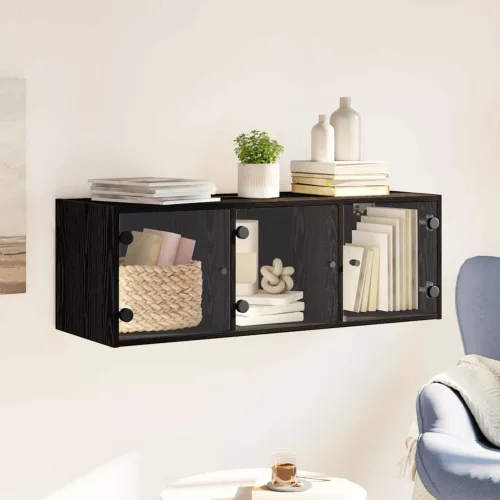  Fali Szekrény Fekete tölgy 102 x 37 x 35 cm Faanyag