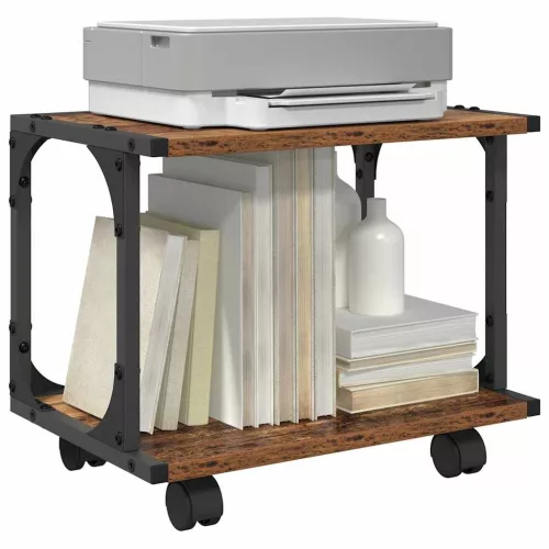  Nyomtatóállvány Öreg fa 41 x 28 x 33.5 cm Faanyag