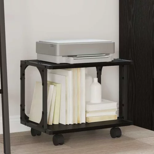  Nyomtatóállvány Fekete tölgy 41 x 28 x 33.5 cm Faanyag