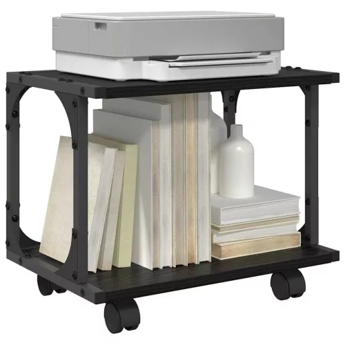  Nyomtatóállvány Fekete tölgy 41 x 28 x 33.5 cm Faanyag