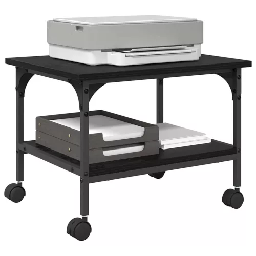  Nyomtatóállvány Fekete tölgy 50 x 40 x 38 cm Faanyag