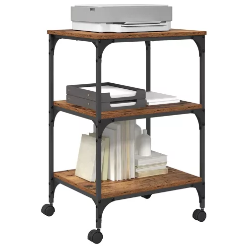  Nyomtatóállvány Öreg fa 50 x 41 x 75 cm Faanyag