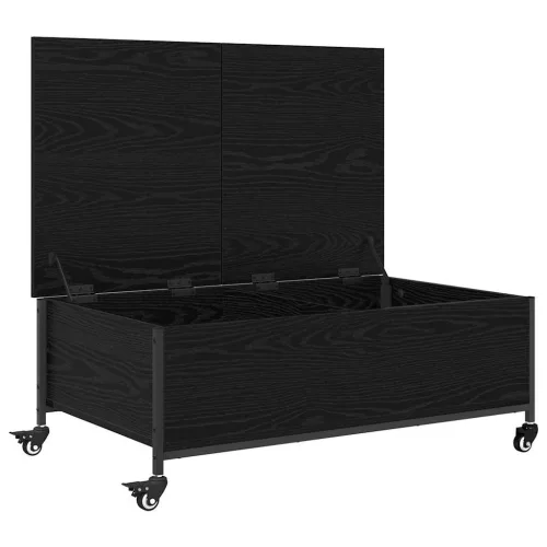  Dohányzóasztal Fekete tölgy 91 x 55 x 32 cm Faanyag