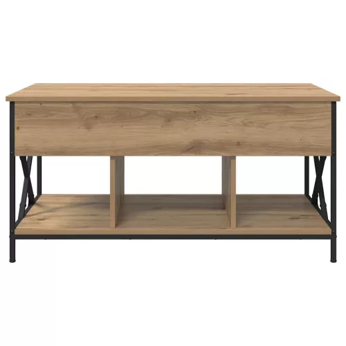  Dohányzóasztal kézműves tölgy 100 x 55 x 50 cm Faanyag