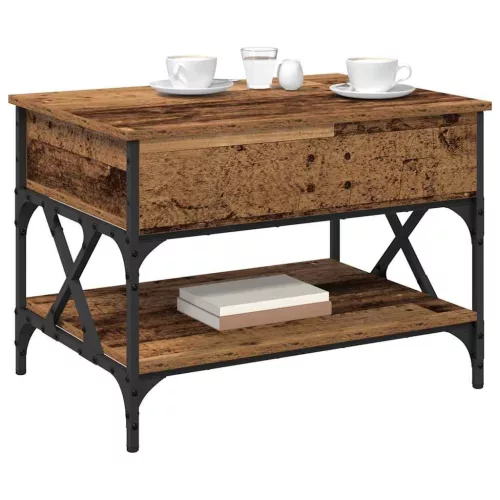  Dohányzóasztal Öreg fa 70x50x50cm Faanyag