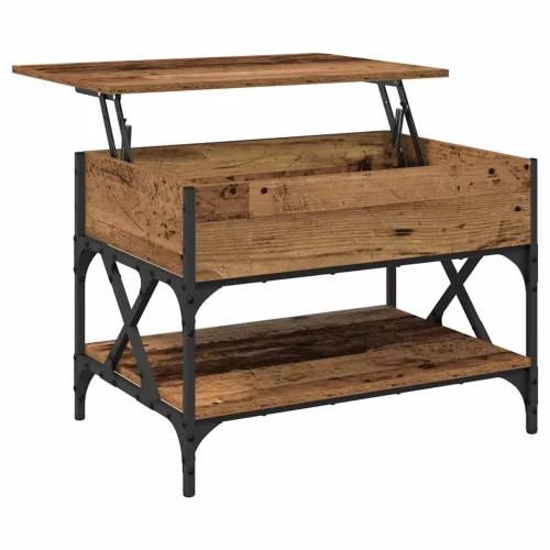  Dohányzóasztal Öreg fa 70x50x50cm Faanyag