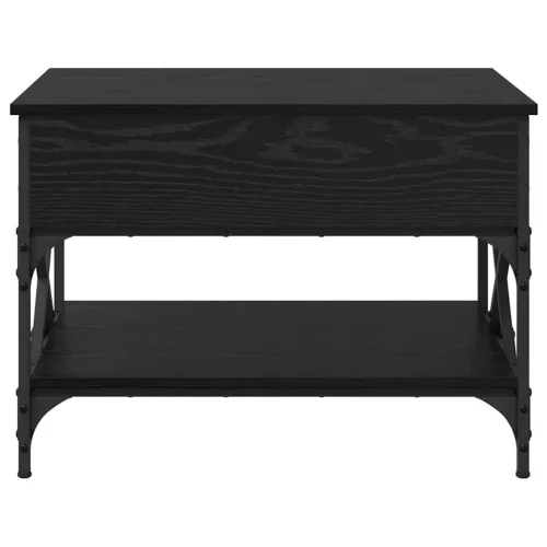  Dohányzóasztal Fekete tölgy 70x50x50cm Faanyag