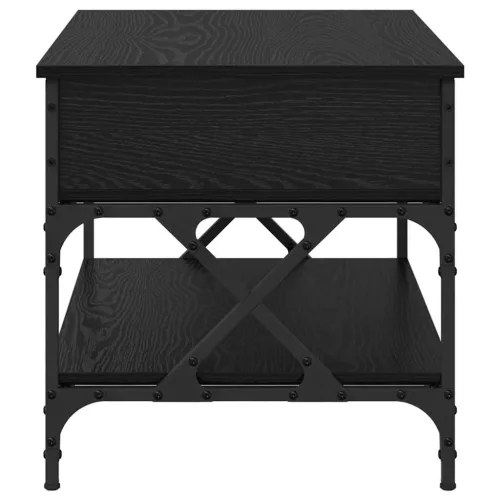  Dohányzóasztal Fekete tölgy 70x50x50cm Faanyag