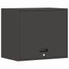  Fali szekrény a garázsba Fekete 60 x 40 x 53 cm Porfestett acél