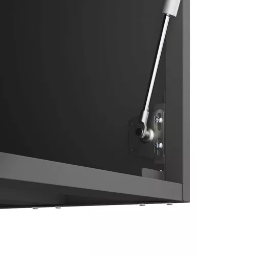  Fali szekrény a garázsba Fekete 80 x 33 x 35 cm Porfestett acél