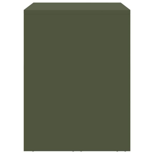  Fali szekrény a garázsba Oliva zöld 80 x 33 x 35 cm