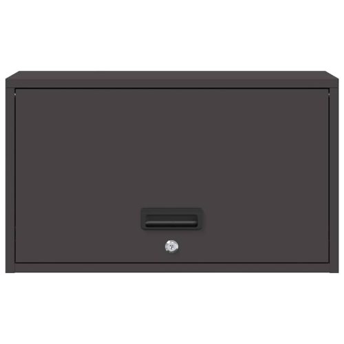  Fali szekrény a garázsba Fekete 60 x 33 x 35 cm Porfestett acél