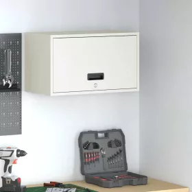    Fali szekrény a garázsba Fehér 60 x 33 x 35 cm Porfestett acél