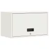  Fali szekrény a garázsba Fehér 60 x 33 x 35 cm Porfestett acél