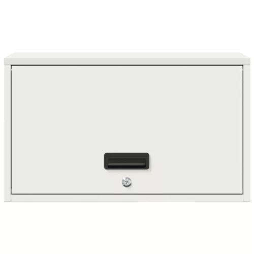  Fali szekrény a garázsba Fehér 60 x 33 x 35 cm Porfestett acél