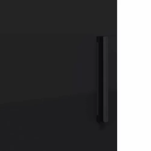  Fürdőszoba Székény polcokkal Fekete 61 x 35 x 64 cm Faanyag