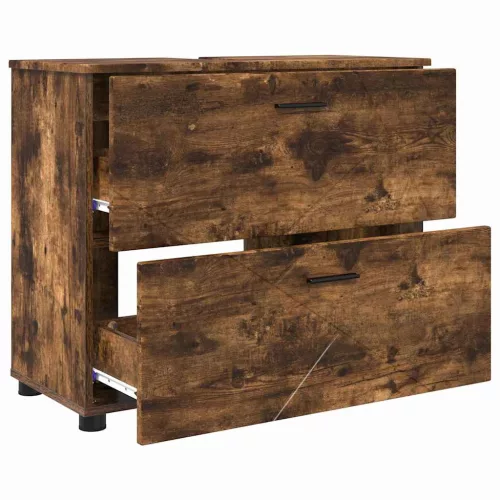  Fürdőszoba Székény Füstölt tölgy 76.5 x 35 x 64 cm Faanyag