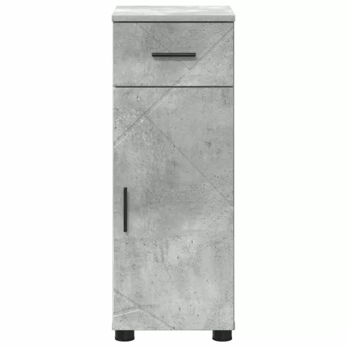  Fürdőszoba Székény fiókkal Beton szürke 30 x 35 x 80 cm Faanyag