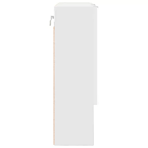  Tükörszekrény polcokkal tárolóval Fehér 59 x 17 x 55 cm Faanyag