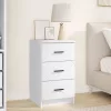  Éjjeliszekrény fiókkal Fehér 38 x 38 x 66 cm Faanyag