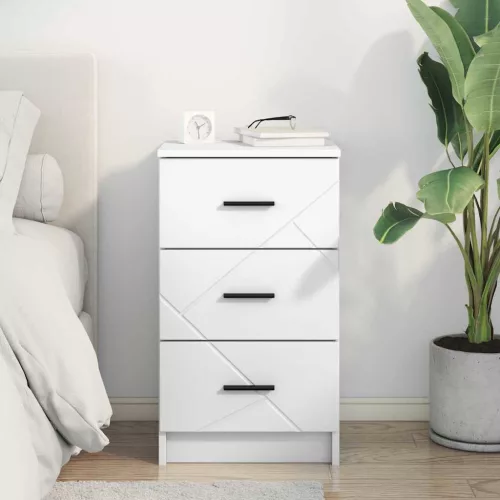  Éjjeliszekrény fiókkal Fehér 38 x 38 x 66 cm Faanyag