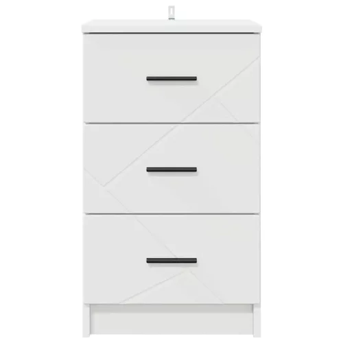  Éjjeliszekrény fiókkal Fehér 38 x 38 x 66 cm Faanyag
