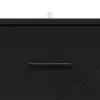  Éjjeliszekrény fiókkal Fekete 38 x 38 x 66 cm Faanyag