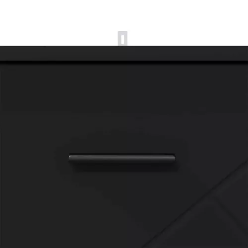  Éjjeliszekrény fiókkal Fekete 38 x 38 x 66 cm Faanyag