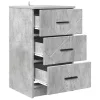  Éjjeliszekrény fiókkal Beton szürke 38 x 38 x 66 cm Faanyag